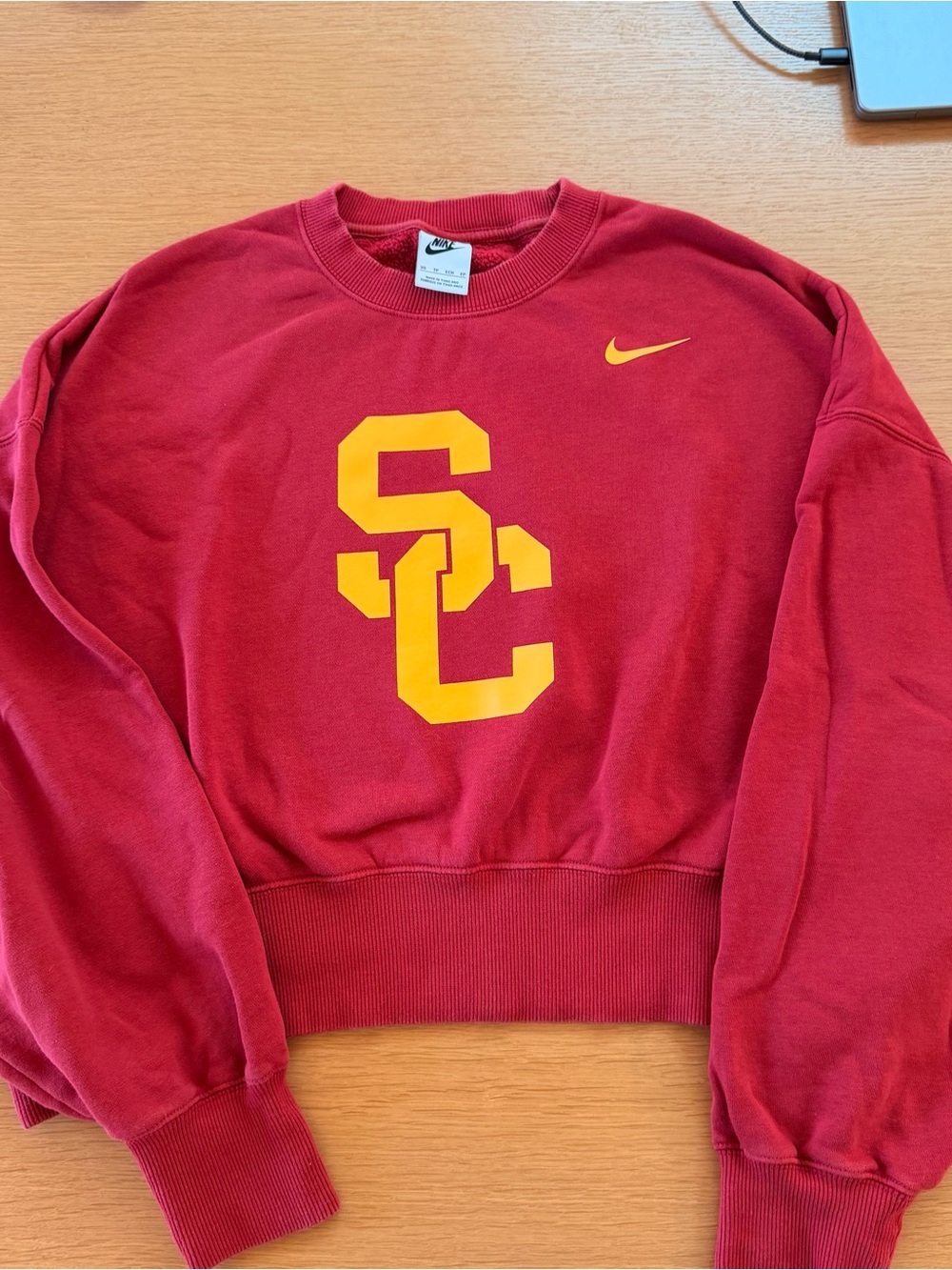 Nike Red & Yellow USC Crewneck Sweatshirt